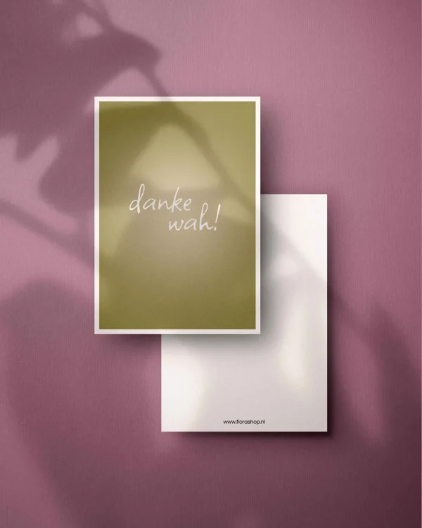 Wenskaarten in 't plat - set van 8