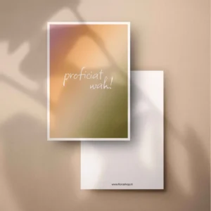 Proficiat wah! - wenskaart in 't plat