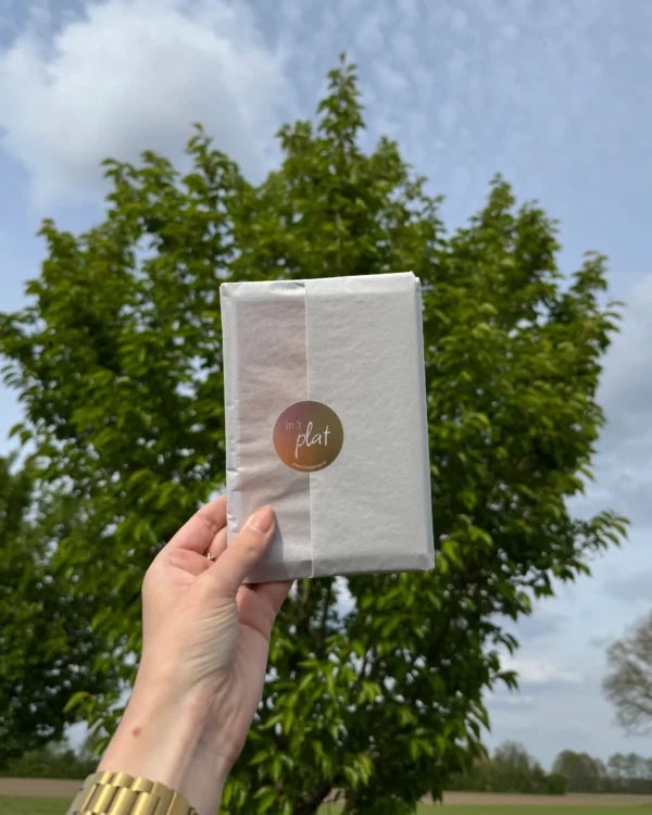 Wenskaarten in 't plat - set van 8