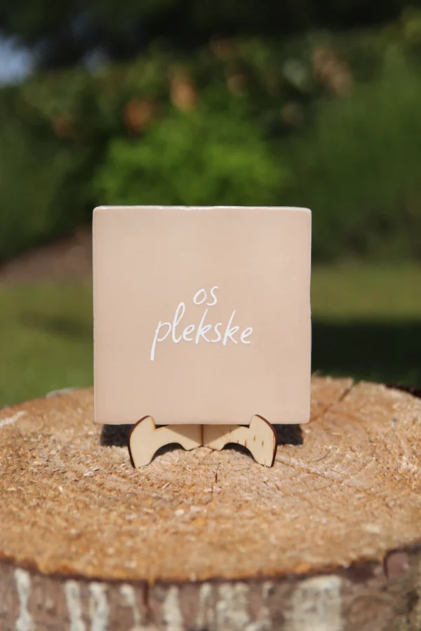 Os plekske - tegeltje 'in 't plat'