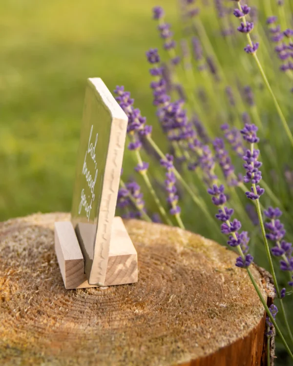 Houten tegelhouder